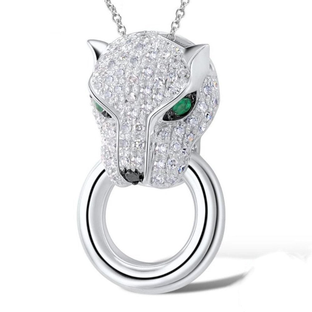 Cougar Sterling SILVER Designer Pendant